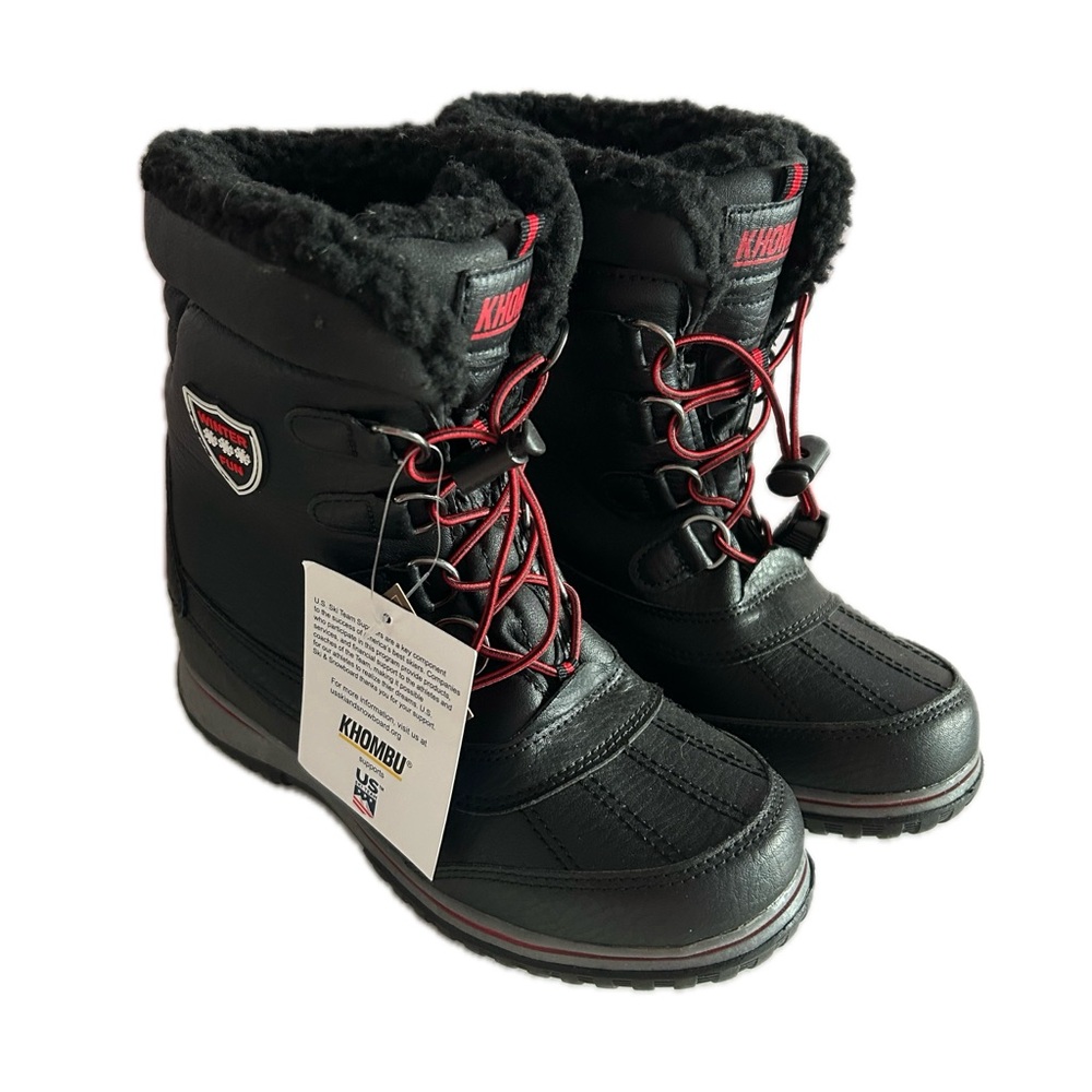 Khombu Robbie winter boot, Black Size 3Y
